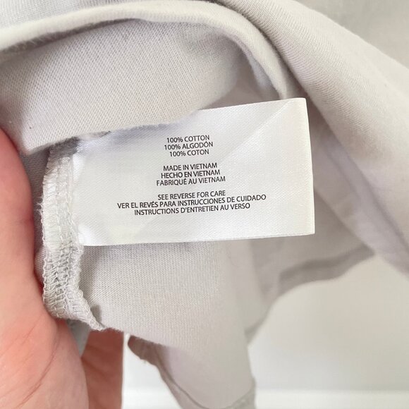 GAP Men’s Cotton Henley T-Shirt – Light Grey, Size M, Casual Everyday Tee - Picture 6 of 6